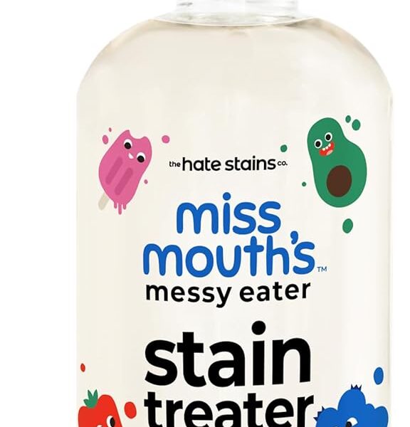 Miss Mouth's Messy Eater Stain Treater Spray - 16oz Stain Remover - Newborn & Baby Essentials - No Dry Cleaning Food, Grease, Coffee Off Laundry, Underwear, Fabric