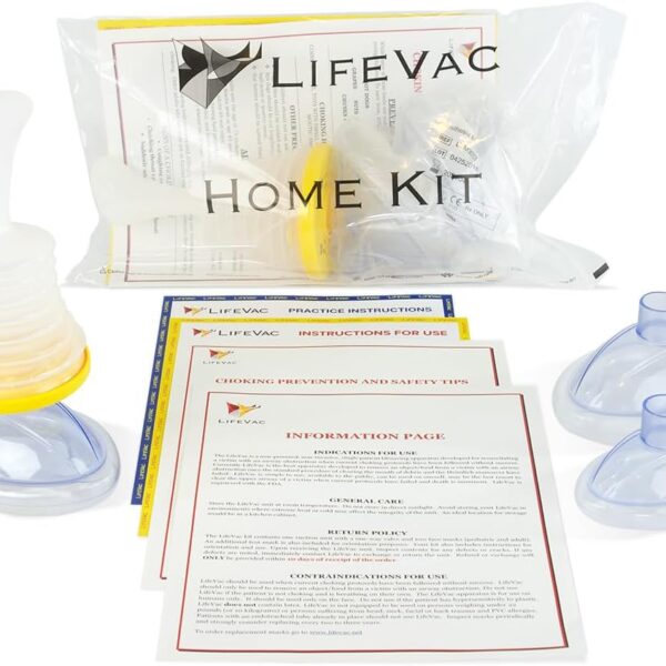 LifeVac Home Kit - Portable Suction Rescue Device, First Aid Kit for Kids and Adults, Portable Airway Suction Device for Children and Adults