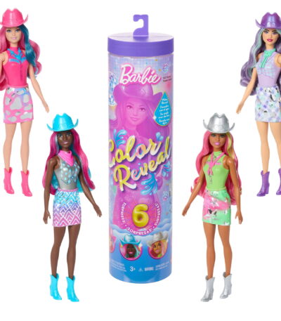 Barbie Color Reveal Disco Star Series Fashion Doll & Accessories with 6 Surprises (Styles May Vary)