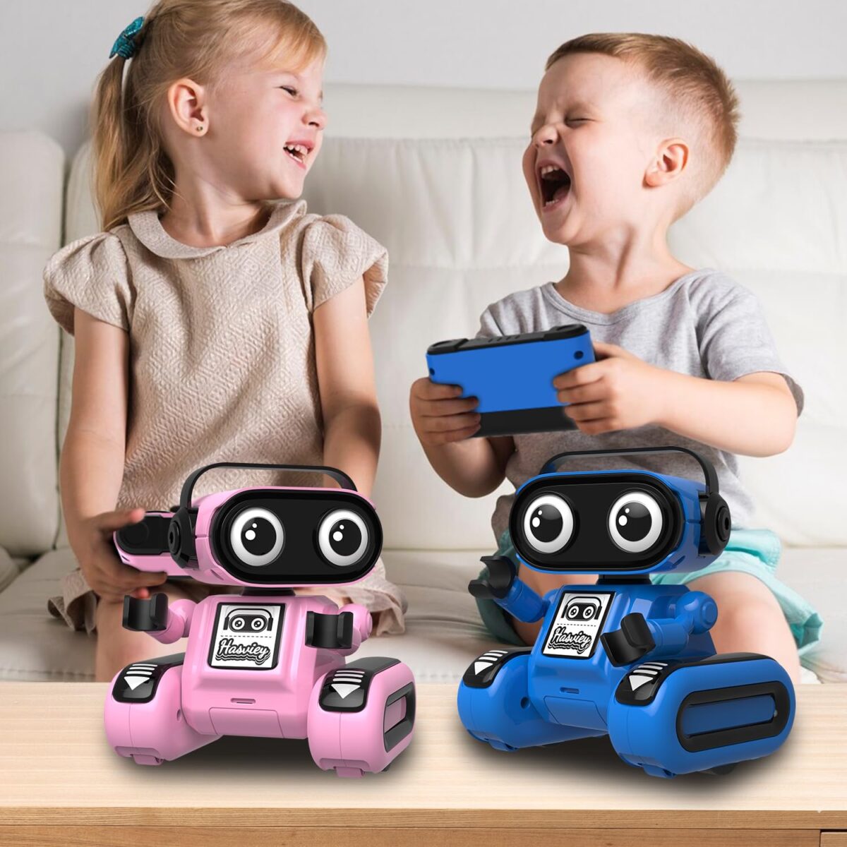 Robot Toys for Girls, Rechargeable Remote Control Toys for Girls 5-7, Kids Toy Robots with Auto-Demo, Recording, Repeat, Flexible Head & Arms, Dance, Music, Gift Ideas for...