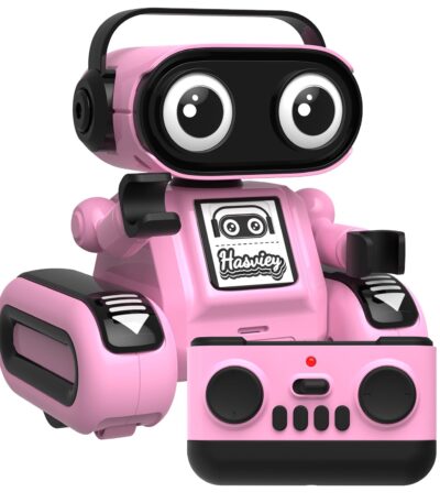 Robot Toys for Girls, Rechargeable Remote Control Toys for Girls 5-7, Kids Toy Robots with Auto-Demo, Recording, Repeat, Flexible Head & Arms, Dance, Music, Gift Ideas for...
