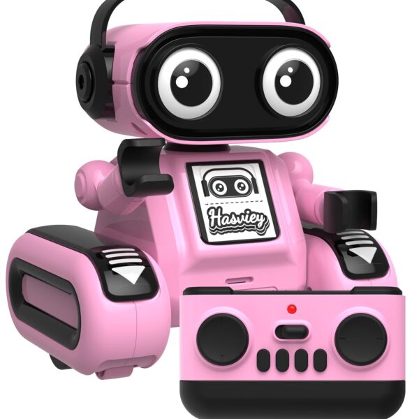 Robot Toys for Girls, Rechargeable Remote Control Toys for Girls 5-7, Kids Toy Robots with Auto-Demo, Recording, Repeat, Flexible Head & Arms, Dance, Music, Gift Ideas for...